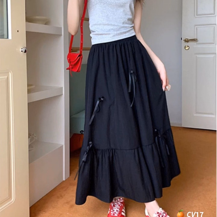 Chân Váy Voan Dài 70Cm Đính Nơ - Lê Phương Boutique - Ảnh 2