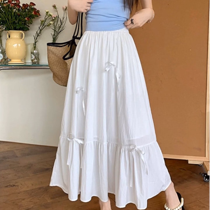 Chân Váy Voan Dài 70Cm Đính Nơ - Lê Phương Boutique - Ảnh 4