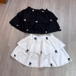 Chân Váy 2 Tầng Xòe Đính Nơ - Lê Phương Boutique