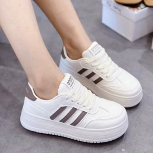 Giầy Thể Thao 3 Vạch Đế Cao 5Cm, Kiểu Mới, Trẻ Trung Năng Động- Haanh