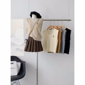 Áo Len Gile Thêu Ngựa, Form Rộng Phong Cách Hàn Quốc Dành Cho Bạn Nữ - Chipxinhxk