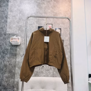 Áo Khoác Dù Trượt Nước 2 Lớp Nữ Dáng Lửng Túi 2 Bên Có Dây Rút Tp70 - Golden Dream