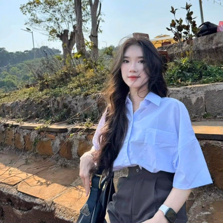 Áo Sơ Mi Trắng Cộc Tay Học Sinh - Ảnh 4