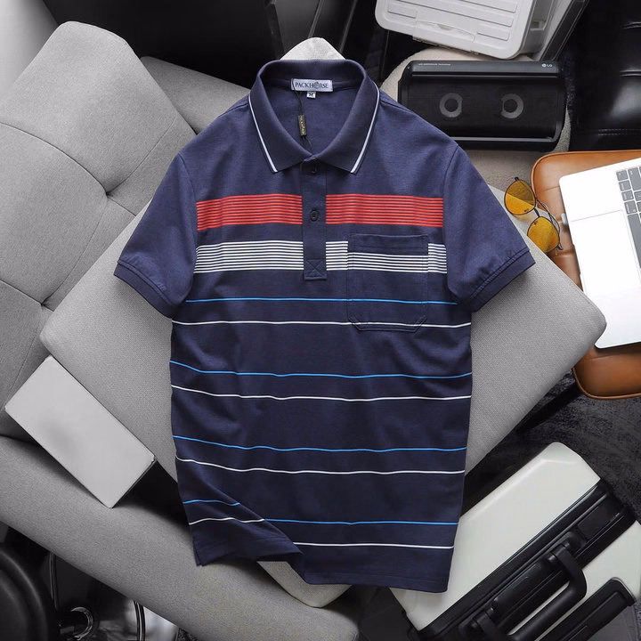 Áo Thun Cổ Bẻ Pack Sọc Túi Vải Cotton Muối Mịn Tay, Thấm Hút Tốt, Co Giãn 4 Chiều P251 - Lady'S Passion - Ảnh 5