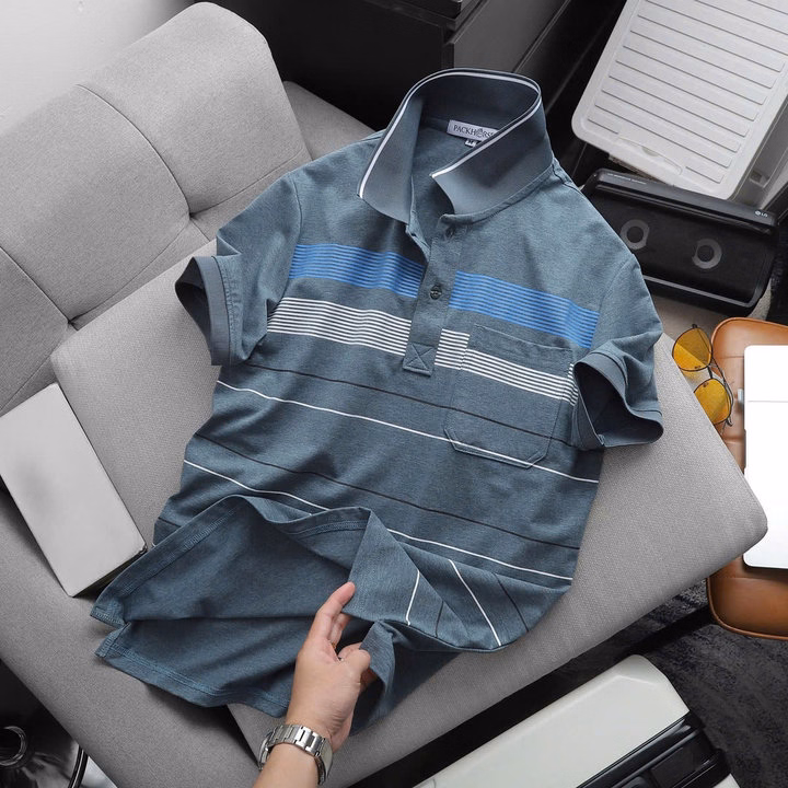 Áo Thun Cổ Bẻ Pack Sọc Túi Vải Cotton Muối Mịn Tay, Thấm Hút Tốt, Co Giãn 4 Chiều P251 - Lady'S Passion - Ảnh 10