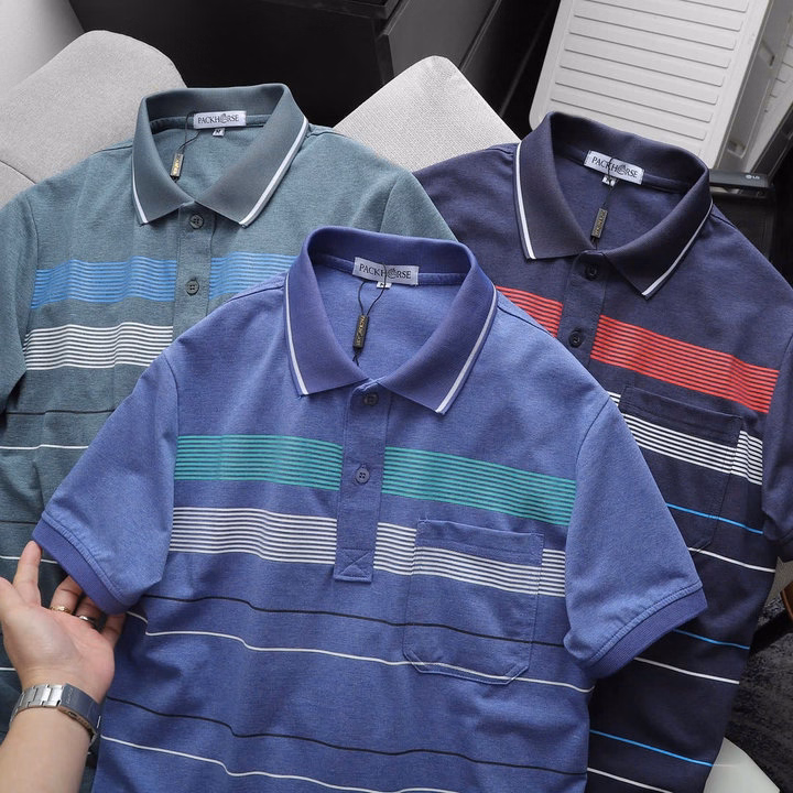 Áo Thun Cổ Bẻ Pack Sọc Túi Vải Cotton Muối Mịn Tay, Thấm Hút Tốt, Co Giãn 4 Chiều P251 - Lady'S Passion - Ảnh 12