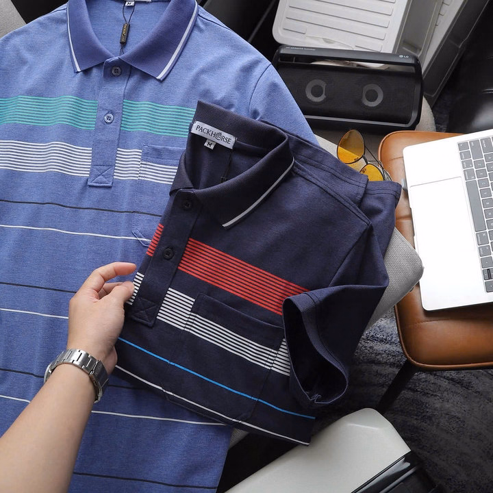 Áo Thun Cổ Bẻ Pack Sọc Túi Vải Cotton Muối Mịn Tay, Thấm Hút Tốt, Co Giãn 4 Chiều P251 - Lady'S Passion - Ảnh 16