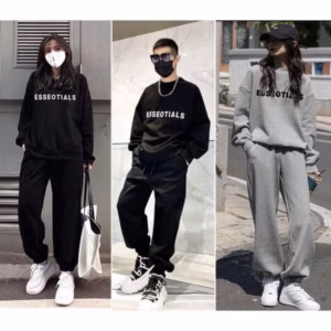 Sét Quần Joker Thụng Cạp Chun + Mix Áo Sweater Thu Đông Cổ Trong Essentail Dài Tay
