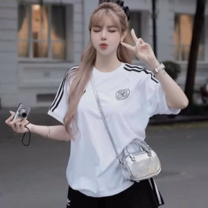 Set Bộ Thun Tăm Chạy Sọc In Logo Bt68M- Sam Store