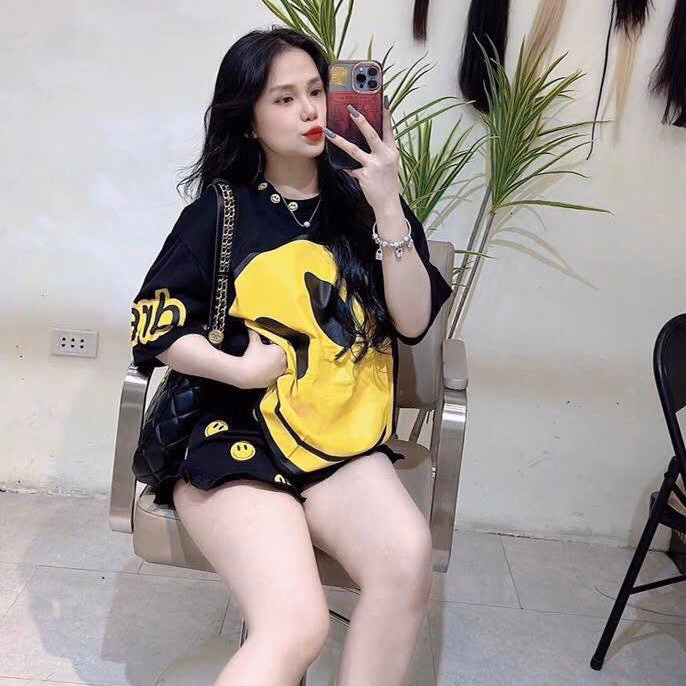 Set Bộ Thun Đùi In Mặt Cười St6Y9 - Sam Store - Ảnh 2