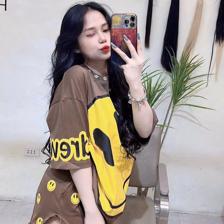 Set Bộ Thun Đùi In Mặt Cười St6Y9 - Sam Store - Ảnh 6