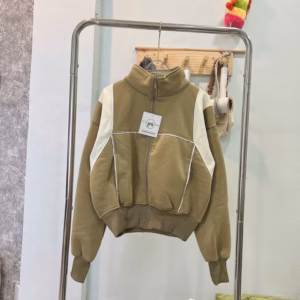 Áo Khoác Nỉ Dệt Nữ Cổ Cao Có Túi Trong Tay Xỏ Ngón Dày Dặn Tp68 - Golden Dream