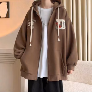 Áo Khoác Form Rộng Vải Nỉ Ngoại In Chữ D28 Unisex Nam Nữ Tp42 - Golden Dream