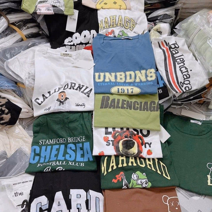 Xả Kho Combo 5 Áo Phông Chất Cotton Lộn Xộn Các Mẫu Form Rộng - Ảnh 5