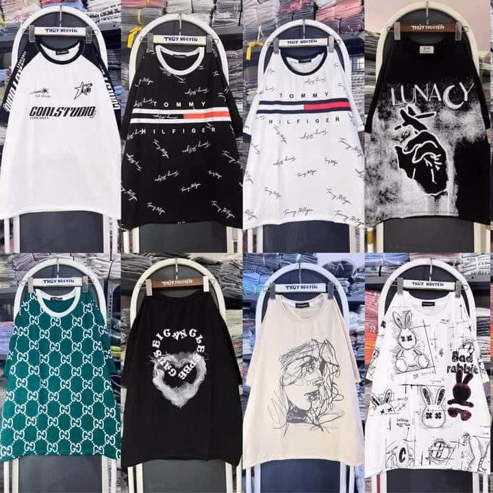 Xả Kho Combo 5 Áo Phông Chất Cotton Lộn Xộn Các Mẫu Form Rộng - Ảnh 10