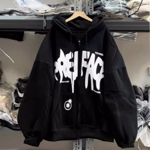 Áo Khoác Nỉ Ngôi Sao Form Rộng Mũ 2 Lớp