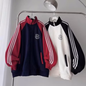 Áo Khoác Bomber Chữ Nariele Unisex Form Rộng Phối Màu Hot Trend