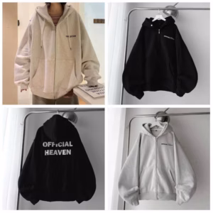 Tổng Hợp Các Mẫu Áo Khoác Nỉ Mới Về Form Rộng Mũ 2 Lớp Nam Nữ Unisex <75Kg