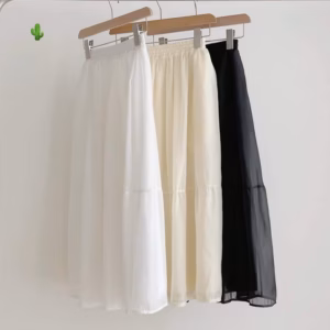 Chân Váy Voan Tơ 2 Lớp - Lê Phương Boutique