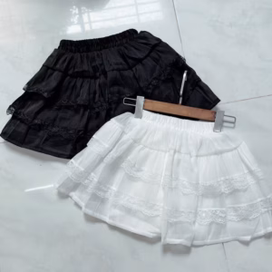 Chân Váy 2 Tầng Phối Ren - Lê Phương Boutique