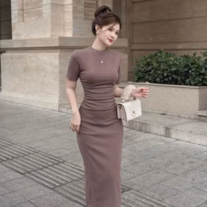 Đầm Ôm Body Thun Tăm Lạnh Dáng Dài Mtb908- Nana House