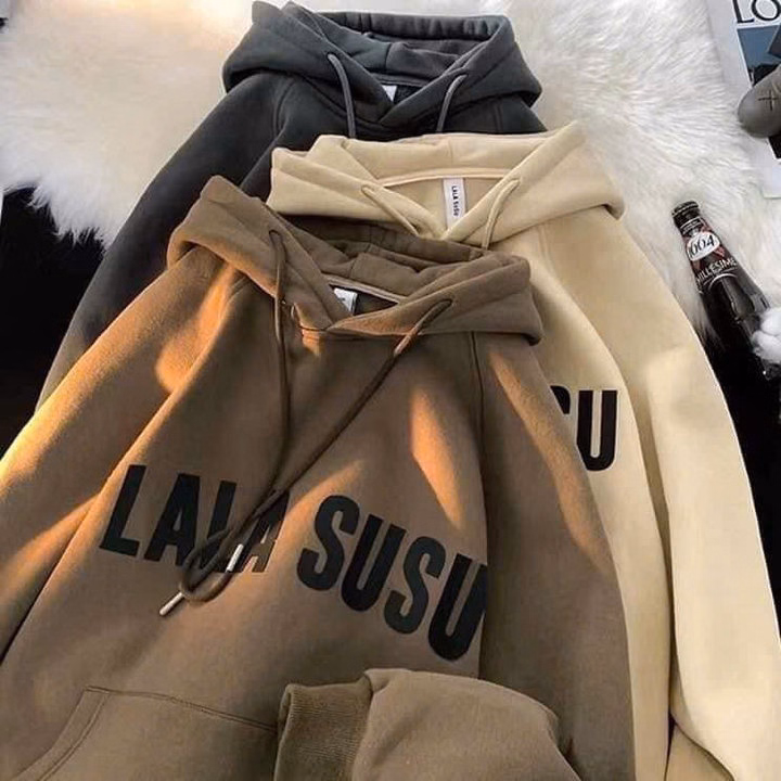 Xả Áo Hoodie Lala Susu Form Rộng Mũ 2 Lớp - Ảnh 2