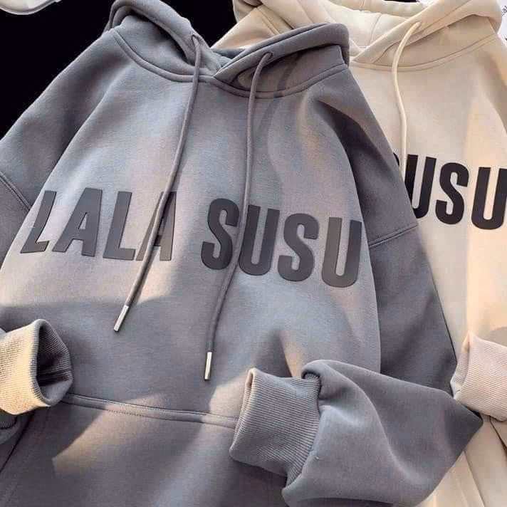 Xả Áo Hoodie Lala Susu Form Rộng Mũ 2 Lớp - Ảnh 3
