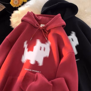 Xả Áo Hoodie Mũ 2 Lớp Form Rộng -Hình Mèo Máy