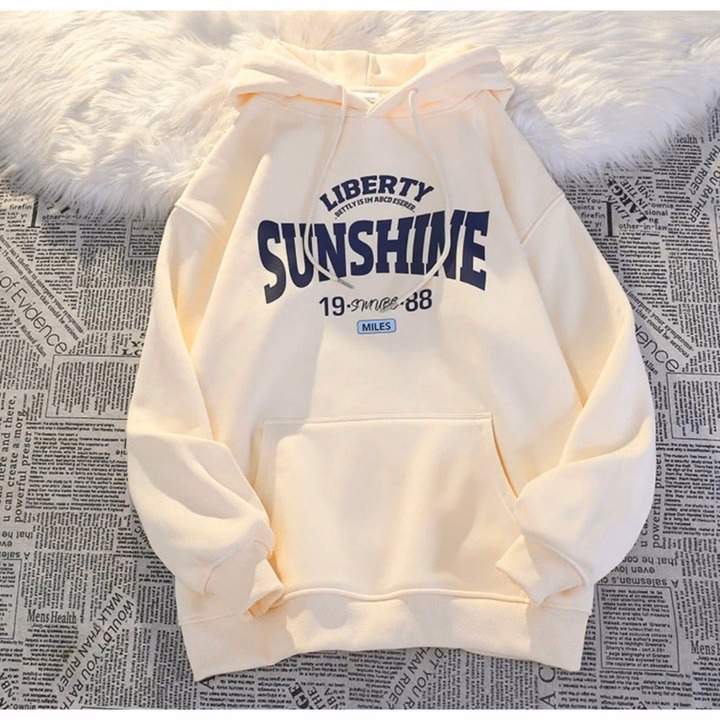 Xả Áo Hoodie Mũ 2 Lớp Form Rộng -Chữ Sunshine - Ảnh 7