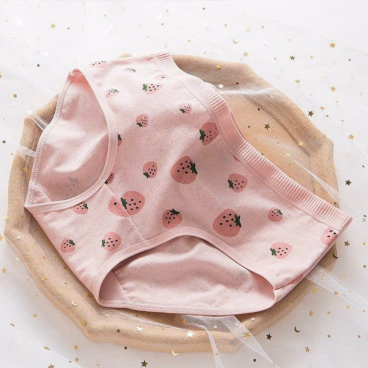 Set 5 Quần Lót Dâu Hồng Siêu Dễ Thương Từ 40-60Kg Dành Cho Nữ - Ảnh 6