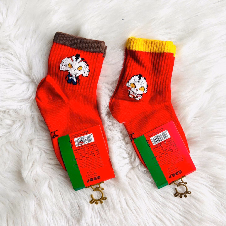 Set 5 Đôi Tất Trẻ Em Đỏ Hot Trend Size Từ 1-8 Tuổi Cho Trẻ Em - Ảnh 4