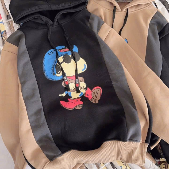 Áo Hoodie Nỉ Dêt Xk Form Rộng In Hình Chú Cao Bồi Rõ Nét Unisex Nam Nữ Tp388 - Golden Dream - Ảnh 4