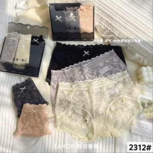 Quần Lót Ren Mịn Mát Cao Cấp Từ 40-60Kg Dành Cho Nữ