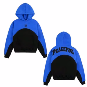 Áo Hoodie Vải Nỉ Ngoại Form Rộng In Chữ Peacceful Phối Tay Áo Và Mũ Cùng Màu Tp92 - Golden Dream