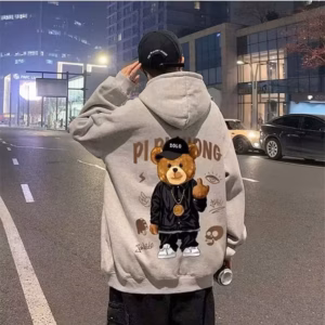 Áo Hoodie Nam Nữ Unisex Vảie Nỉ Ngoại Mềm Mịn In Gấu Solo Lưng Tp544 - Golden Dream