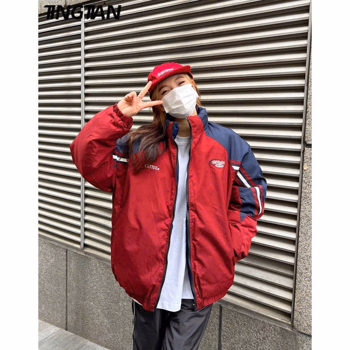 Áo Khoác Dù 2 Lớp Unisex Nam Nữ Form Rộng Thêu Chữ Cattee Phối Sọc Tay Tp302 - Golden Dream