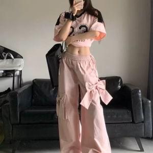 Quần Dù Nữ Cột Nơ Phong Cách Hàn Quốc Hot Trend- Htm Fashion