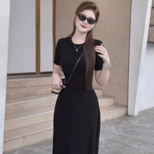 Đầm Thun Gân Dáng Dài Bh80Y- Sam Store