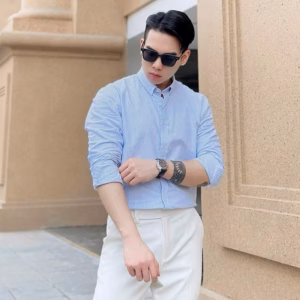 Áo Sơ Mi Nam Oxford Kẻ Tuto5 Menswear Smk02 - Sơ Mi Dài Tay Button Down Gấp Hộp Cao Cấp Phong Cách Hàn Quốc, Thanh Lịch