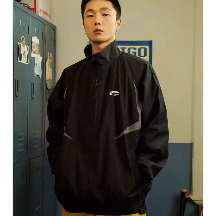 Áo Khoác Dù Unisex Nam Nữ Form Rộng In Sọc Tia Sét 2 Bên Hông Cá Tính Mạnh Mẽ Tp93 - Golden Dream - Ảnh 5