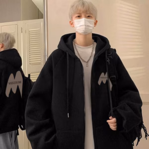 Áo Khoác Form Rộng Vải Nỉ In Nổi Chữ M Tay Phồng Mũ Rộng Nam Nữ Đều Mặc Đẹp Tp55 - Golden Dream