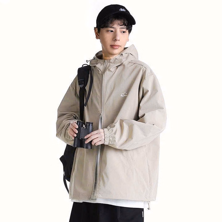 Áo Khoác Dù Unisex Dây Kéo Phao 2 Hướng Thêu Hình Núi Form Rộng Siêu Đẹp Tp73 - Golden Dream - Ảnh 8