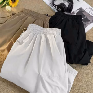 Quần Short Nam Nữ Kaki Lưng Thun Rút - Ausa House