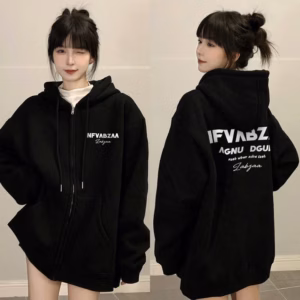 Áo Khoác Nỉ Form Rộng Unisex Nam Nữ Tay Phồng In Nổi Chữ Nfvx Đẹp Tp69 - Golden Dream