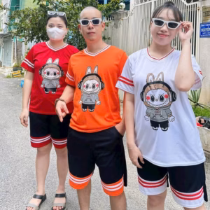 Đồ Bộ Thể Thao Nam Nữ Unisex Labubu Có Viền- Ausa House