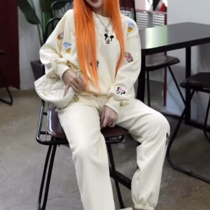 Sét Bộ Đồ Nỉ Nữ In Họa Tiết Vịt Đonan Siêu Cá Tính - Htm Fashion