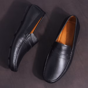 Giày Lười Nam Michilux Penny Moccasin Ciems - Màu Đen