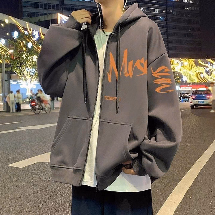 Áo Khoác Hoodie Nam Nữ Nón 2 Lớp Có Dây Kéo Phao Tebiep - Htm Fashion - Ảnh 2