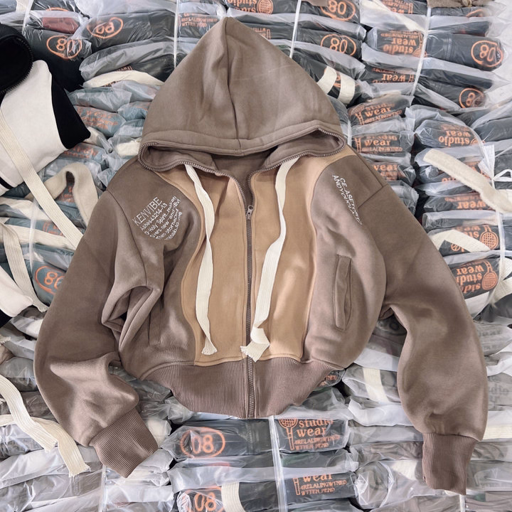 Áo Khoác Hoodie Nỉ Cổ Cao 4 Túi Thêu Họa Tiết Kenvibe Dày Dặn - Htm Fashion - Ảnh 10