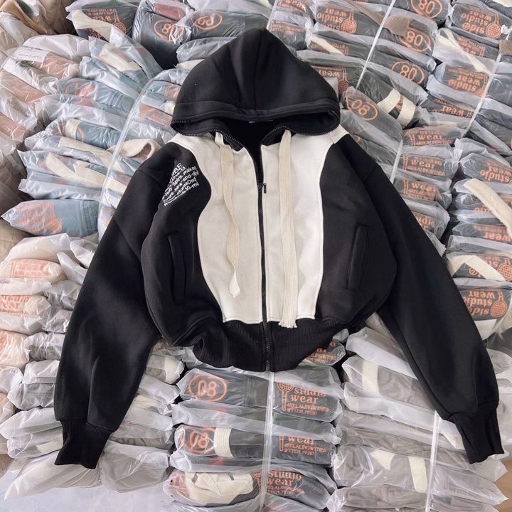 Áo Khoác Hoodie Nỉ Cổ Cao 4 Túi Thêu Họa Tiết Kenvibe Dày Dặn - Htm Fashion - Ảnh 13